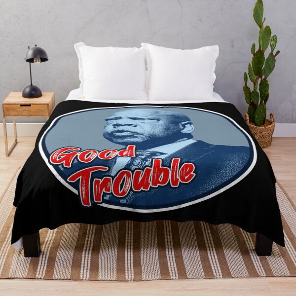 Item preview, John Lewis Good Trouble (circle 3) designed and sold by Thelittlelord.