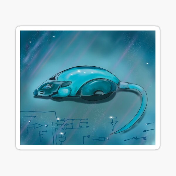 Electro mouse Sticker
