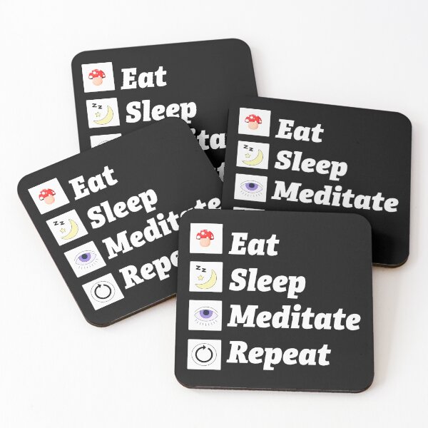 Item preview, Eat Sleep Meditate Repeat designed and sold by Plumtree81.