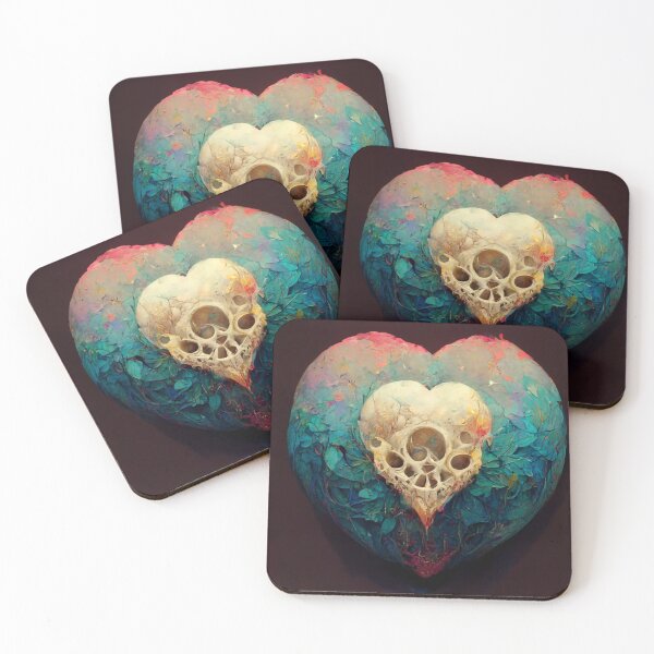 Item preview, Heart and skull  designed and sold by Daramacus.