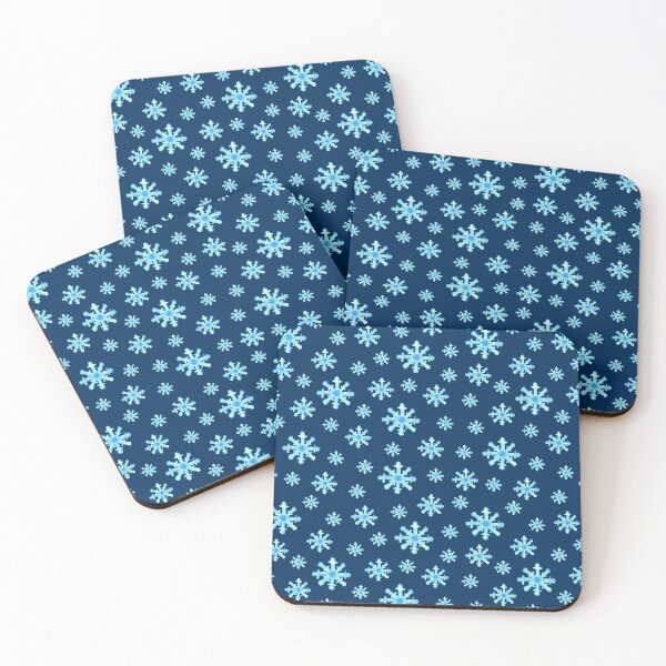 Item preview, Watercolor Snowflakes seamless patern Blue background patern Christmas patern Cute patern designed and sold by Sunflower-7.