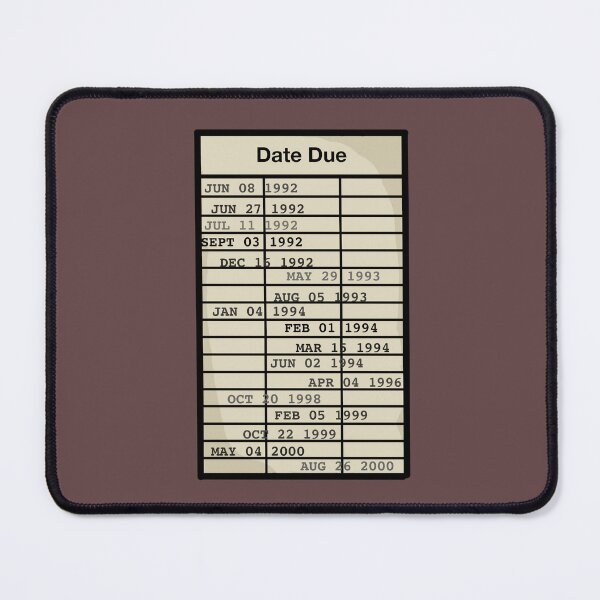 Item preview, Library Due Date Slip Card designed and sold by musicalsandtea.