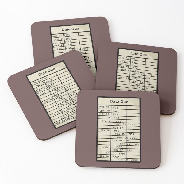 Item preview, Library Due Date Slip Card designed and sold by musicalsandtea.