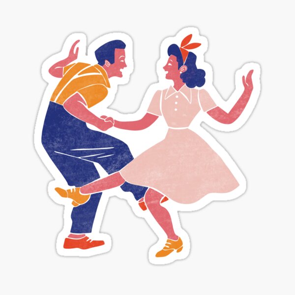 Item preview, Swing Dance Couple designed and sold by Artful Audities.