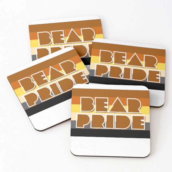Item preview, WOOFZ® Bear Pride over Gay Bear Pride Flag designed and sold by woofz.