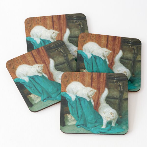 Item preview, Cats Playing | Arthur Heyer | 1930 Animal Art designed and sold by CJET.