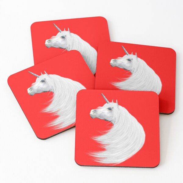 Item preview, Magical White Unicorn, fantasy art designed and sold by LoneAngel.