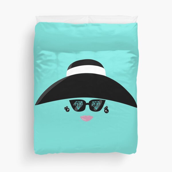 Holly Golightly Big Hat Duvet Cover