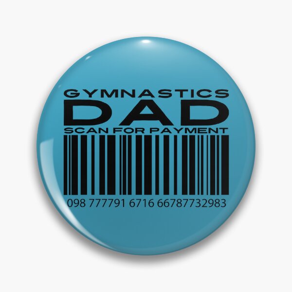 Item preview, Gymnastics Dad Scan For Payment | Gymnastics Dad | Funny Gymnastics Quote (White Lettering Available) designed and sold by Wavecrest Wearables.