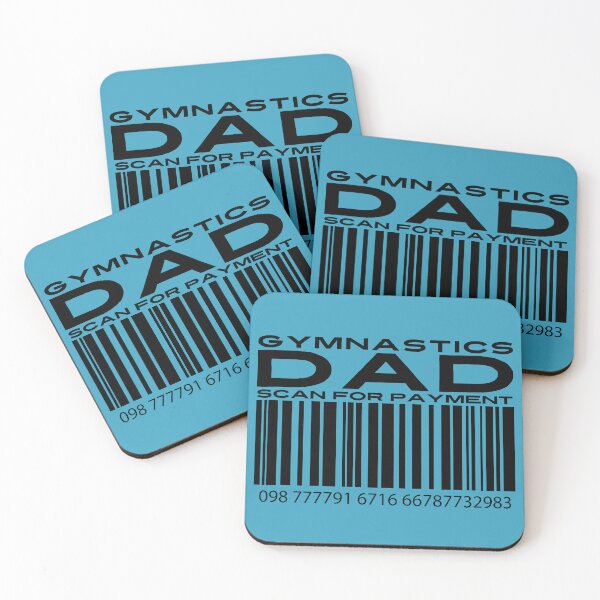 Item preview, Gymnastics Dad Scan For Payment | Gymnastics Dad | Funny Gymnastics Quote (White Lettering Available) designed and sold by Wavecrest Wearables.