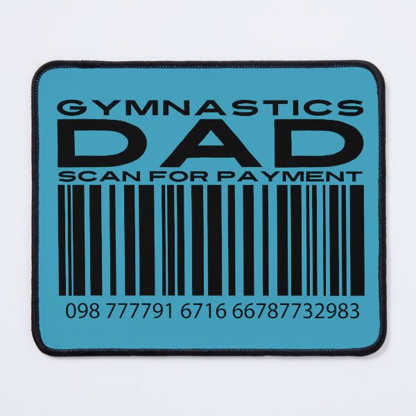 Item preview, Gymnastics Dad Scan For Payment | Gymnastics Dad | Funny Gymnastics Quote (White Lettering Available) designed and sold by Wavecrest Wearables.