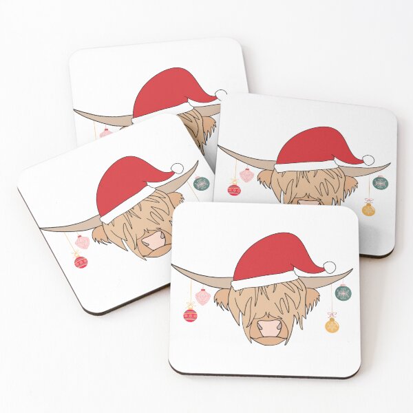 Item preview, Christmas Highland Cow designed and sold by itsallchristmas.