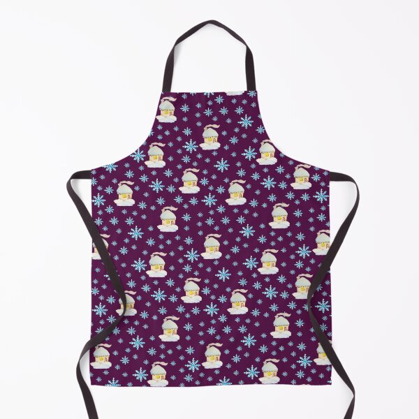 Item preview, Watercolor Snowflakes and houses seamless patern Purple background patern Christmas patern Cute patern designed and sold by Sunflower-7.
