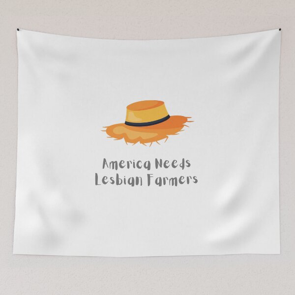 Item preview, America Needs Lesbian Farmers | Funny Trending Quote designed and sold by YourMinimalist-.