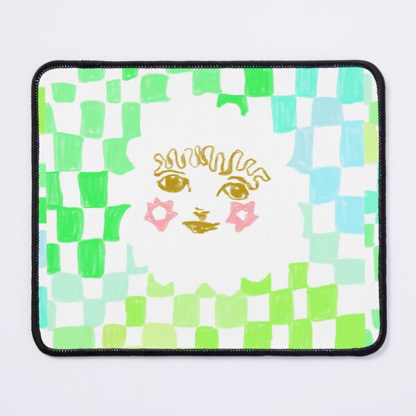 Item preview, Quirky Face Green Blue Turquoise Happy Smiling  designed and sold by Megan O'Brien.