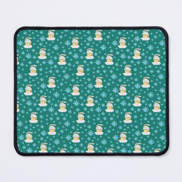 Item preview, Watercolor Snowflakes and houses seamless patern Emerald green background patern Christmas patern Cute patern designed and sold by Sunflower-7.