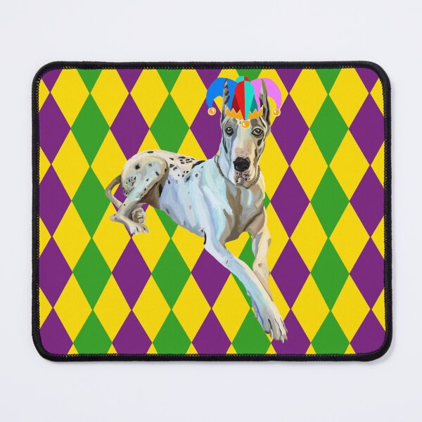 Item preview, Mardi Gras Harlequin Great Dane Dog designed and sold by Deborah Camp.