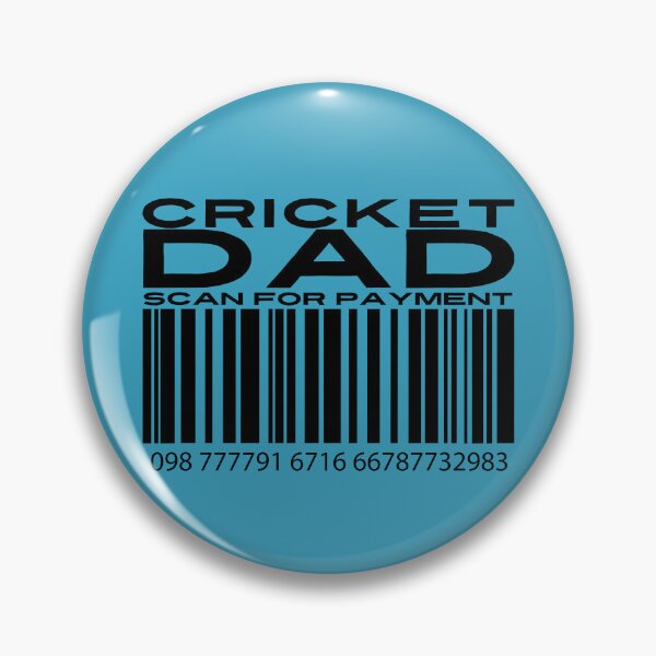 Item preview, Cricket Dad Scan For Payment | Cricket Dad | Cricketer (White Lettering Available) designed and sold by Wavecrest Wearables.