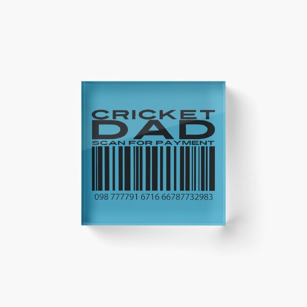 Item preview, Cricket Dad Scan For Payment | Cricket Dad | Cricketer (White Lettering Available) designed and sold by Wavecrest Wearables.