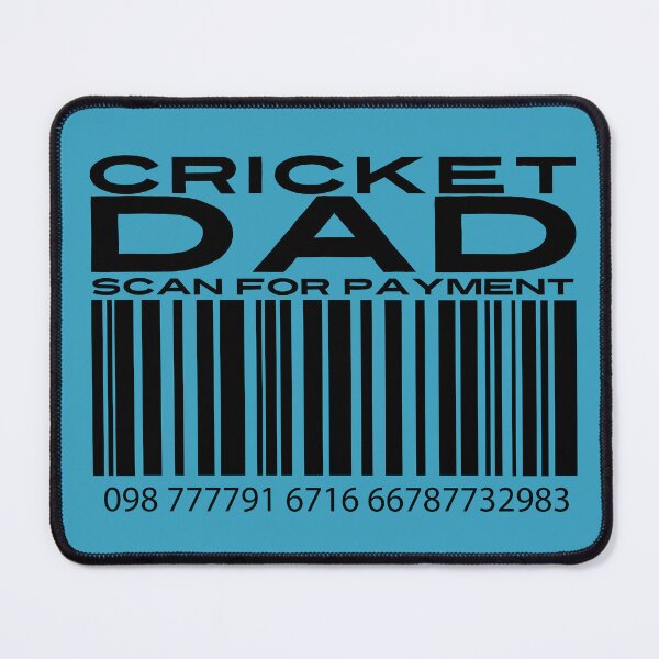 Item preview, Cricket Dad Scan For Payment | Cricket Dad | Cricketer (White Lettering Available) designed and sold by Wavecrest Wearables.