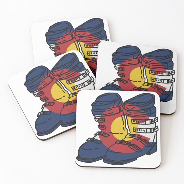 Item preview, Colorado Ski Boots with Flag designed and sold by SapphireCompass.