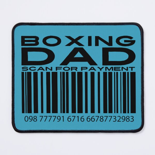 Item preview, Boxing Dad Scan For Payment | Boxing Dad | Boxing Daddy (White Lettering Available) designed and sold by Wavecrest Wearables.