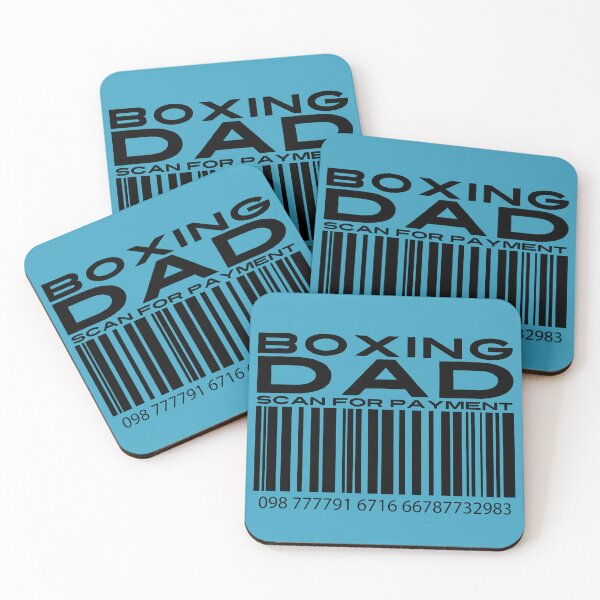 Item preview, Boxing Dad Scan For Payment | Boxing Dad | Boxing Daddy (White Lettering Available) designed and sold by Wavecrest Wearables.