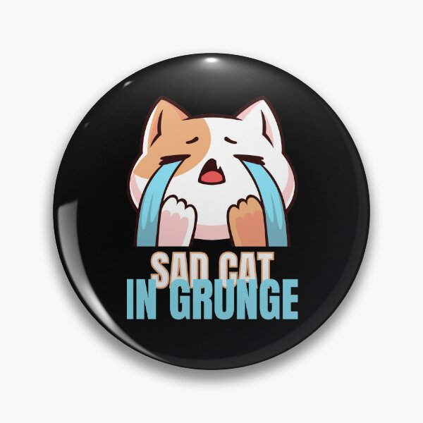 Item preview, Sad Cat in Grunge designed and sold by GeminiDaydreamer.