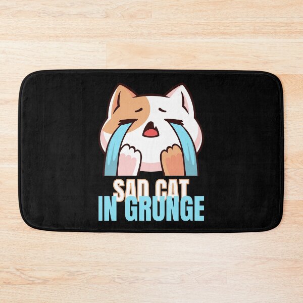 Item preview, Sad Cat in Grunge designed and sold by GeminiDaydreamer.