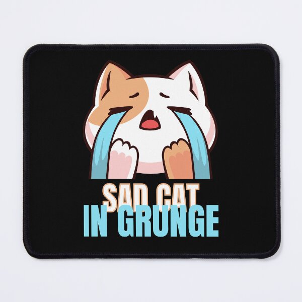 Item preview, Sad Cat in Grunge designed and sold by GeminiDaydreamer.