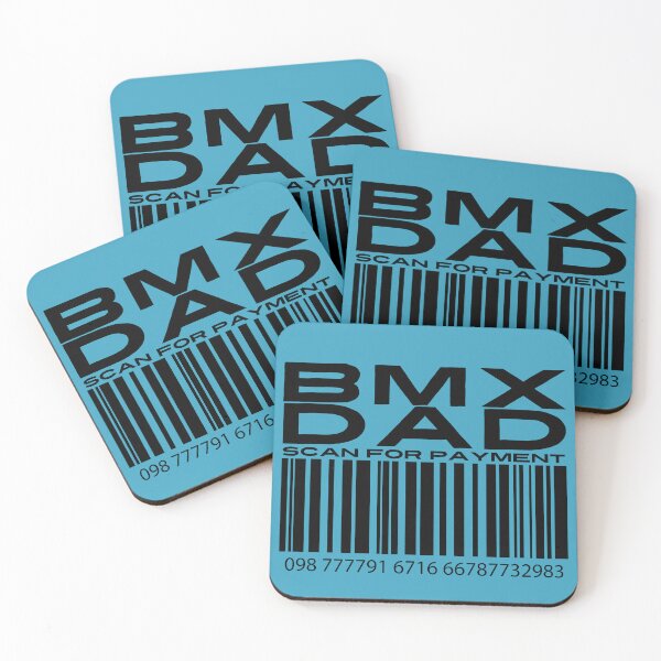 Item preview, BMX Dad Scan For Payment | BMX Dad | BMX Bike (White Lettering Available) designed and sold by Wavecrest Wearables.
