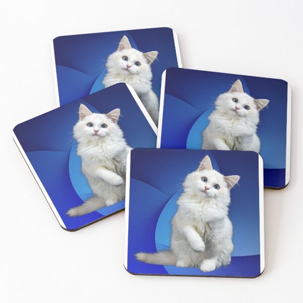Item preview, Beautiful White Cat designed and sold by The Love Quill.