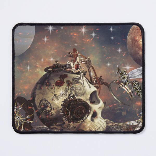 Item preview, Steampunk Skull in Space with Insects designed and sold by Edenglow Prints & Peculiars.
