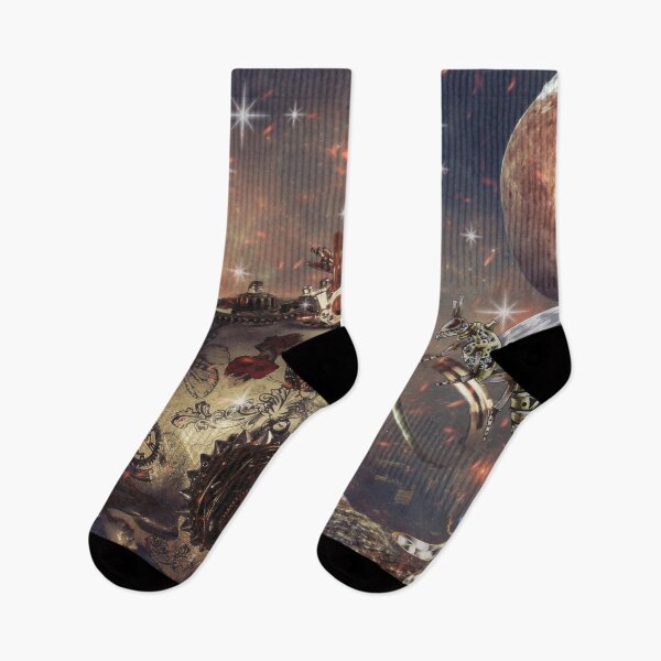 Item preview, Calavera Steampunk en el Espacio con Insectos designed and sold by Edenglow Prints & Peculiars.