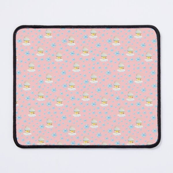 Item preview, Watercolor Snowflakes and houses seamless patern Pink background patern Christmas patern Cute patern designed and sold by Sunflower-7.