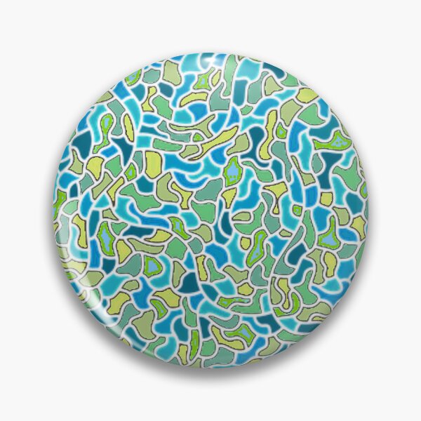Item preview, Patchwork blue abstract smooth toon designed and sold by Trilala.