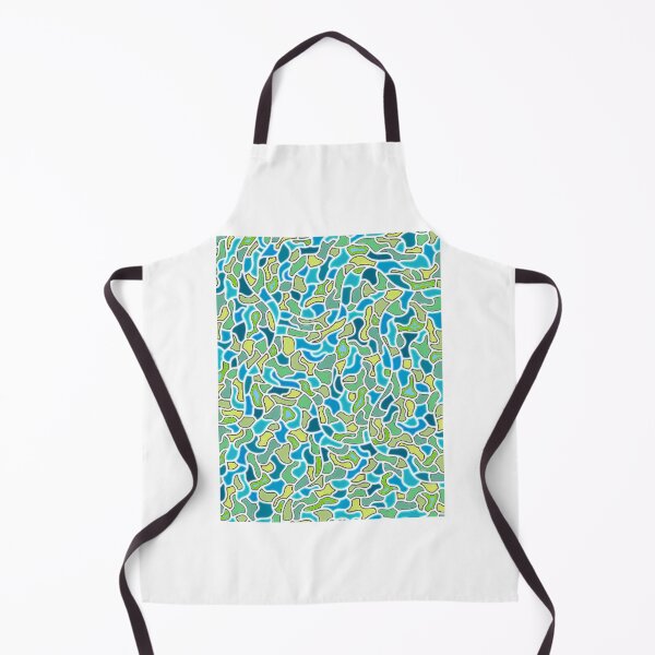 Item preview, Patchwork blue abstract smooth toon designed and sold by Trilala.