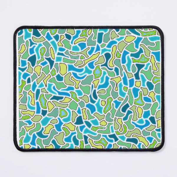 Item preview, Patchwork blue abstract smooth toon designed and sold by Trilala.