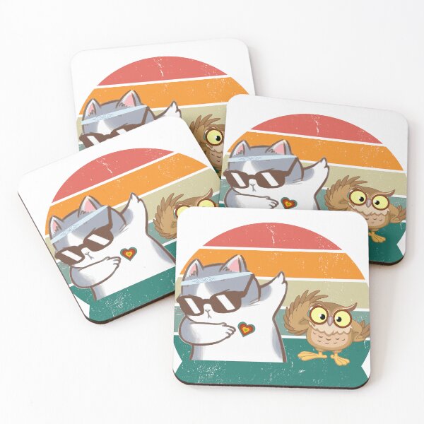 Item preview, Cat and Owl designed and sold by nacidon.