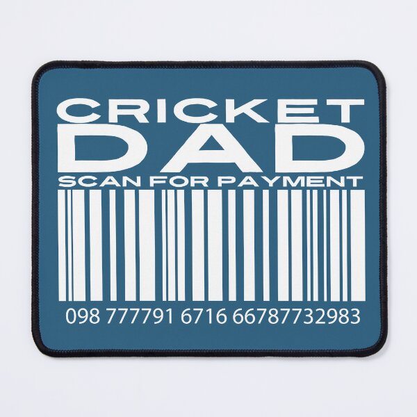 Item preview, Cricket Dad Scan For Payment | Cricket Dad | Cricketer (Black Lettering Available) designed and sold by Wavecrest Wearables.