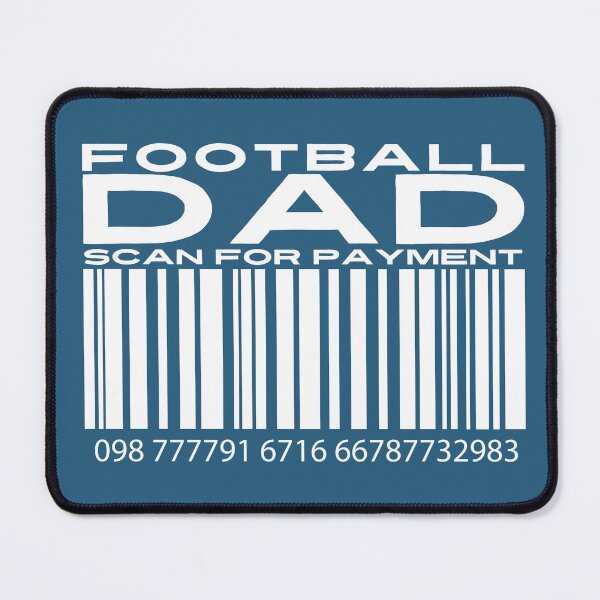 Item preview, Football Dad Scan For Payment | Dad Football | Football with Daddy (Black Lettering Available) designed and sold by Wavecrest Wearables.