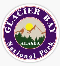 GLACIER BAY NATIONAL PARK ALASKA MOUNTAINS HIKING CAMPING HIKE CAMP 2 Sticker