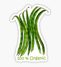 100 Percent Organic (Beans) Sticker