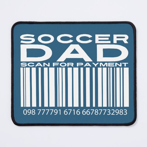 Item preview, Soccer Dad Scan For Payment | Soccer Dad | Soccer Support | Soccer Family | Barcode (Black Lettering Available) designed and sold by Wavecrest Wearables.