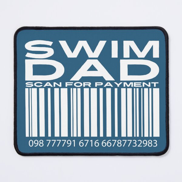 Item preview, Swim Dad Scan For Payment | Swim Parents | Swim Meet | Swim Dad | Barcode (Black Lettering Available) designed and sold by Wavecrest Wearables.