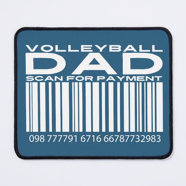 Item preview, Volleyball Dad Scan For Payment | Volleyball Parents | Competition Volleyball | Volleyball Dad | Barcode (Black Lettering Available) designed and sold by Wavecrest Wearables.