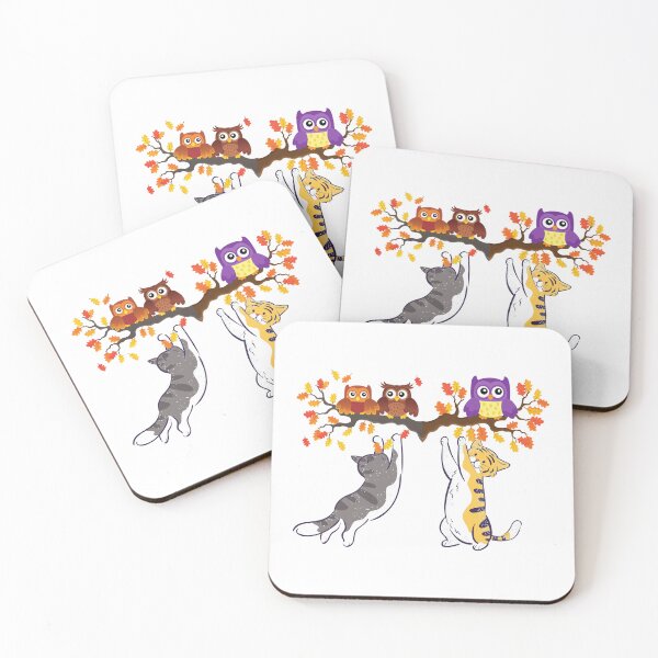 Item preview, Funny Cat and Owl designed and sold by nacidon.