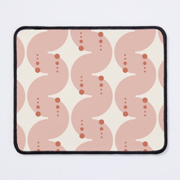 Item preview, Geometric dance of Abstract Half Circles and Polka Dots in caramel, cream and blush designed and sold by FrancesPoff.