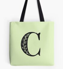 Serif Stamp Type - Letter C Tote Bag
