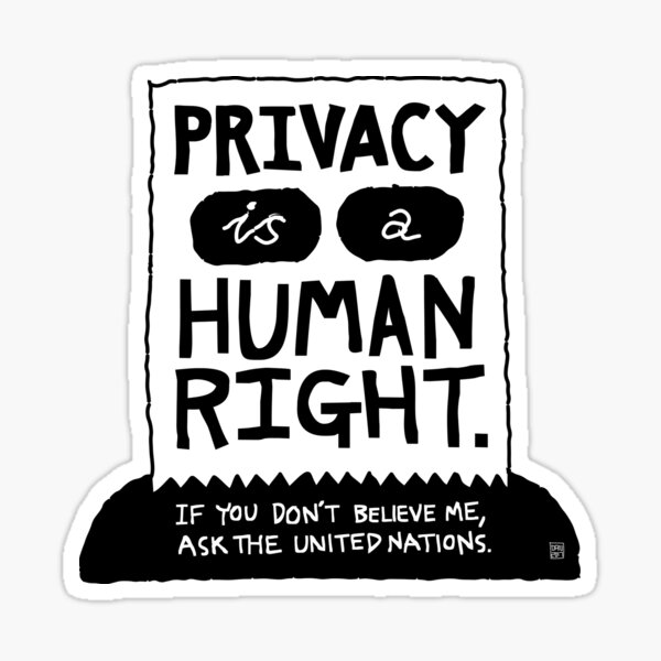 Privacy is a Human Right Sticker